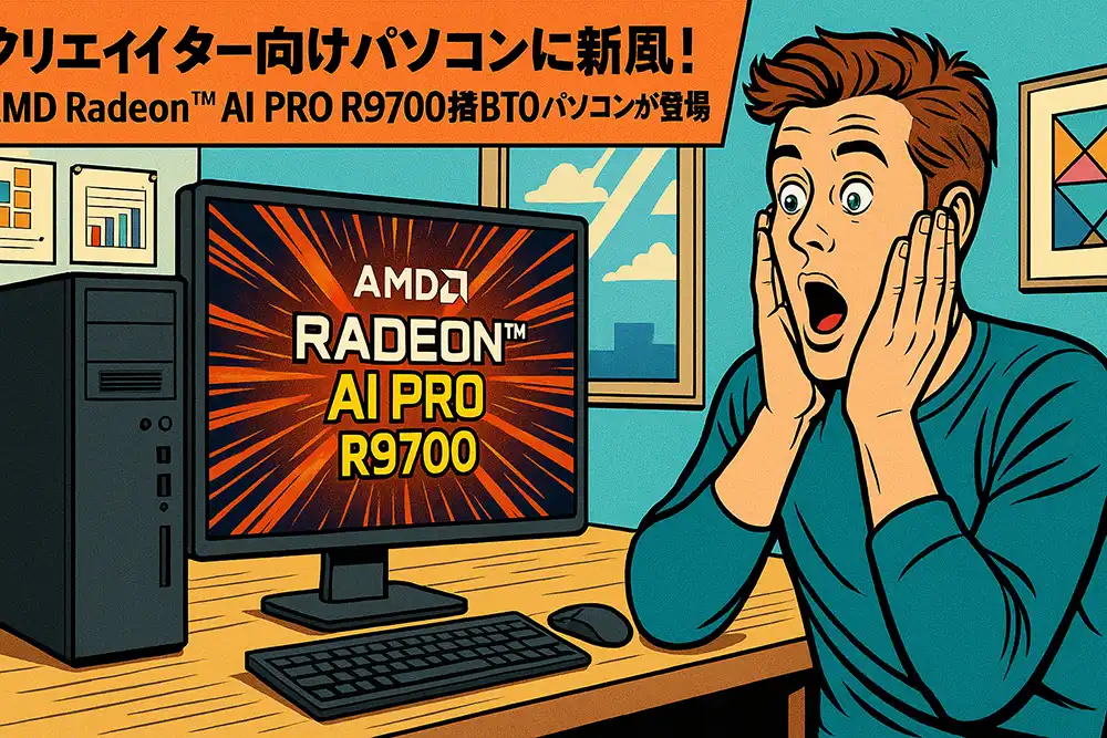 AMD Radeon™ AI PRO R9700搭載BTOパソコンが登場