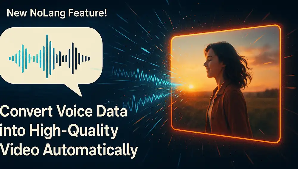 音声が動画に変わっていくというショッキングなイメージ